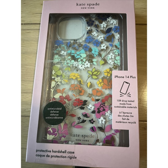 Kate Spade New York Apple iPhone 14‎ Plus Protective Hardshell Case - Flowerbed - Picture 1 of 4